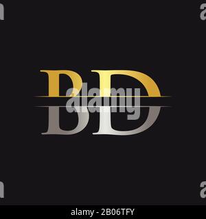 Initial BD Letter Logo With Creative Modern Business Typography Vector Template. Creative Abstract Letter BD Logo Design Stock Vector