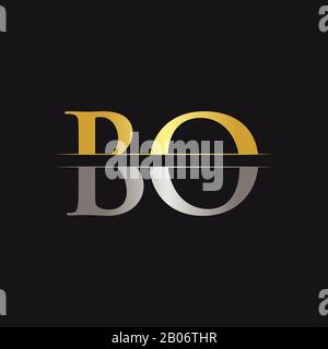 Initial BO Letter Logo With Creative Modern Business Typography Vector Template. Creative Abstract Letter BO Logo Design Stock Vector