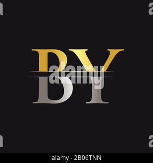 Initial BY Letter Logo With Creative Modern Business Typography Vector Template. Creative Abstract Letter BY Logo Design Stock Vector