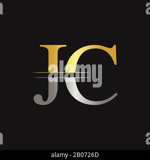 JC letter Type Logo Design vector Template. Abstract Letter JC logo ...