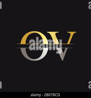 Initial Monogram Letter OV Logo Design Vector Template. OV Letter Logo Design Stock Vector