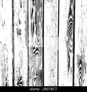 Wooden planks vector texture. Old wood grain textured background. Grunge board vintage, floor or table illustration Stock Vector