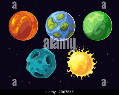 Cartoon game gui set Stock Vector Image & Art - Alamy
