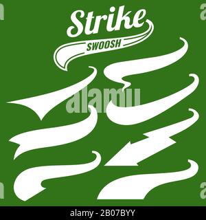 Premium Vector  Typographic swash and swooshes tails retro