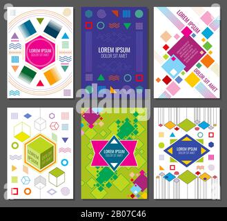 Bauhaus Posters Geometric Abstract Background Patterns Business  Presentation Poster Template Stock Vector by ©Seamartini 659602998