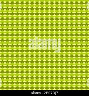 Green ginkgo biloba leaves seamless pattern. Background seamless graphic and abstract vector illustration Stock Vector