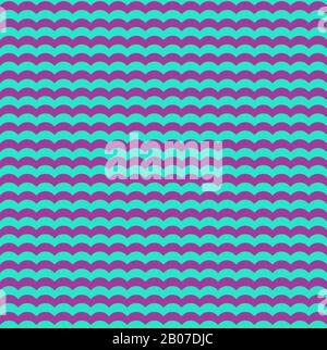 Purple and blue waves seamless background. Texture pattern graphic, vector illustration Stock Vector