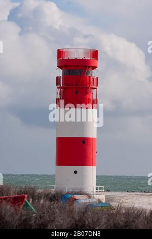 lighthouse Heligoland Duene, Germany, Schleswig-Holstein, Heligoland Stock Photo