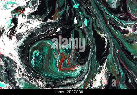 Bronze, blue and gold marble pattern. Golden marble liquid abstract background Stock Photo