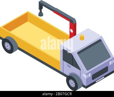 Evacuator icon, isometric style Stock Vector