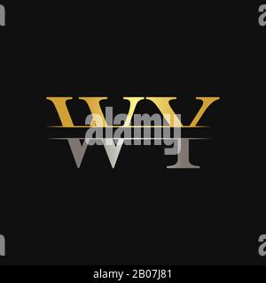 Initial WY Letter Linked Logo. Creative Letter WY Logo Design Vector Template Stock Vector