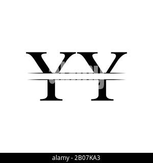 Initial YY Logo Design Vector Template. Creative Letter YY Business Logo Vector Illustration Stock Vector