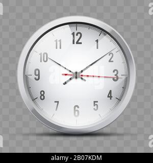 Wall Clock for Office and home Stock Vector