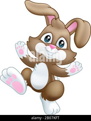 Easter Bunny Rabbit Cartoon Stock Vector