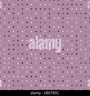 Purple polka dot. Vector seamless pattern. Violet dots. Stock Vector