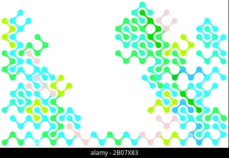 Connection, abstract graphic concept illustration Stock Vector