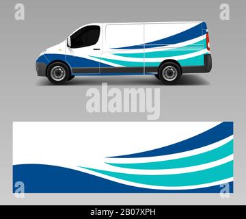 Car decal van designs . Wrap designs template vector. Stock Vector