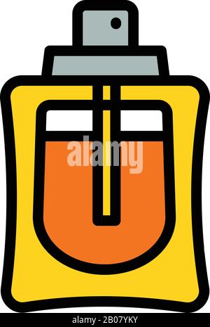 Man perfume icon. Outline man perfume vector icon for web design isolated on white background Stock Vector