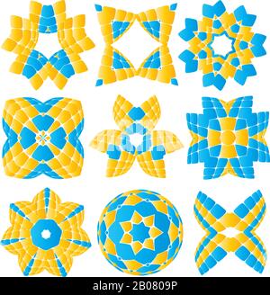 Collection of various creative graphics design vector elements Stock Vector