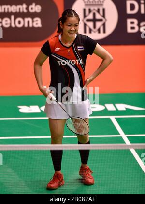 Barcelona, Spain. 19th Feb 2020. Barcelona Spain Master 2020 - Day 2; Chloe Birch of England competes in the Women’s Single qualification Round 1 match against Usanan Ongbamrungphan on day two of the Barcelona Spain Master at Vall d'Hebron Olympic Sports Centre on February 19, 2020 in Barcelona, Spain. Credit: Dax Images/Alamy Live News Stock Photo