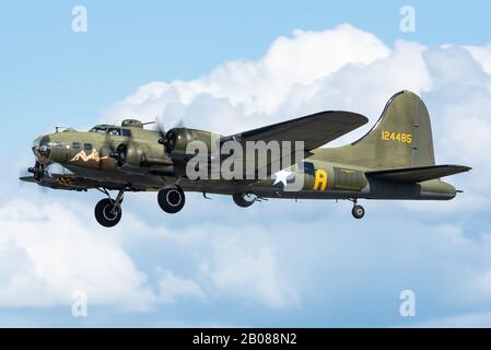 The beautiful Boeing B-17 Flying Fortress 'Sally B' heavy bomber ...