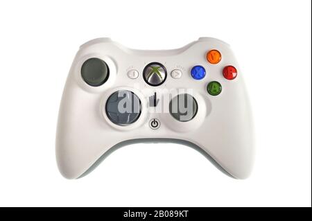 Video game controller / gamepad / joypad against white background Stock Photo