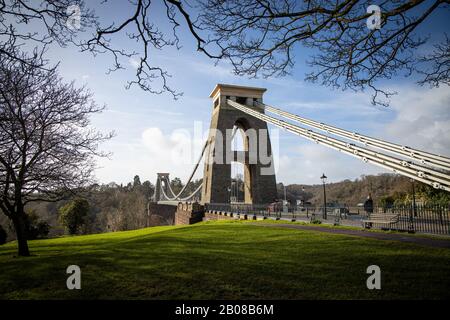 Isambard Kingdom Brunel Clifton Suspension Bridge Bristol UK Stock Photo