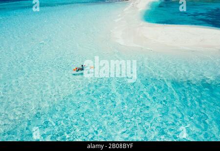 Ditaytayan island in the philippines, coron province. Aerial shot from drone about vacation,travel and tropical places Stock Photo