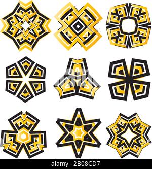 Collection of various creative graphics design vector elements Stock Vector