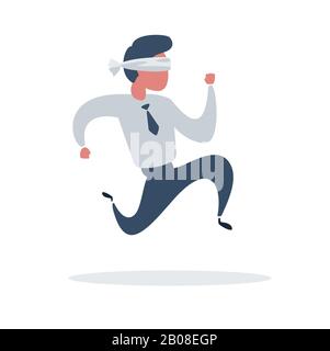 brainstorming businessman turning lights on Stock Vector