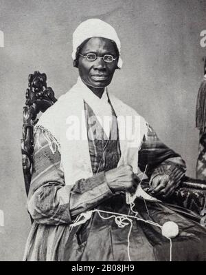 Sojourner Truth (c.1797-1883), Anti Slavery preacher, Abolitionist, portrait photograph, 1864 Stock Photo
