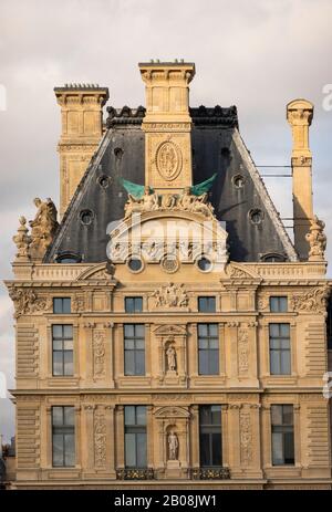 The Louvre Museum Paris France Stock Photo