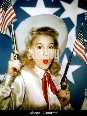 BETTY HUTTON (1921-2007) American stage and film actress and dancer in the 1950 film Annie Get Your Gun. Stock Photo