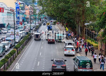 Baguio City, Philippines - December 20, 2019: View of Baguio City Stock Photo