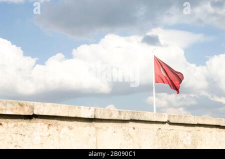 Turkish Flag at Urfa Stock Photo