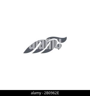 Initial letter mf or fm logo design template Stock Vector