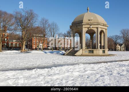 Salem Common in Salem, Massachusetts USA. Stock Photo