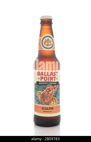 IRVINE, CALIFORNIA - AUGUST 25, 2016: Ballast Point Sculpin. Ballast Point, founded in 1996, was the first microdistillery in San Diego since Prohibit Stock Photo