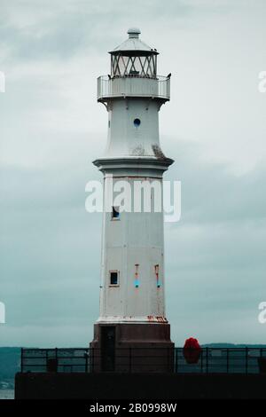 Newhaven Lighthouse at Rest In Edinburgh Stock Photo