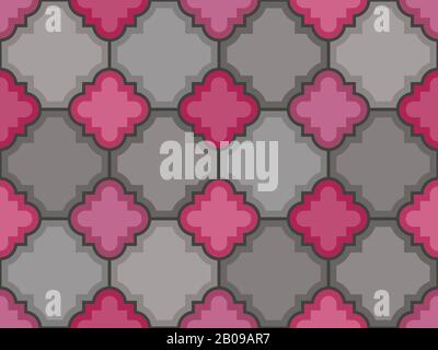 Vector stones floor tile seamless pattern. Background texture block ...