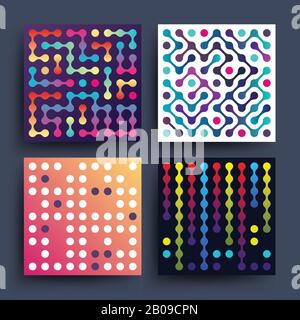 Trendy music dj minimalistic 2d graphic vector design for covers, placards, posters, flyers and banner. Colored cover graphic music, illustration of minimalistic music poster Stock Vector
