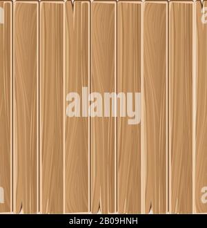 Wooden planks board vector seamless pattern. Backdrop material timber illustration Stock Vector