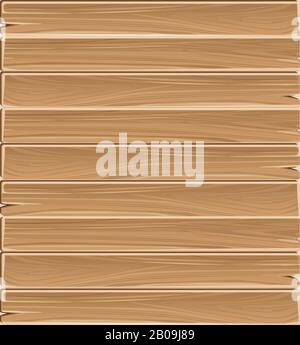 Wooden planks board vector seamless pattern. Background wood texture illustration Stock Vector