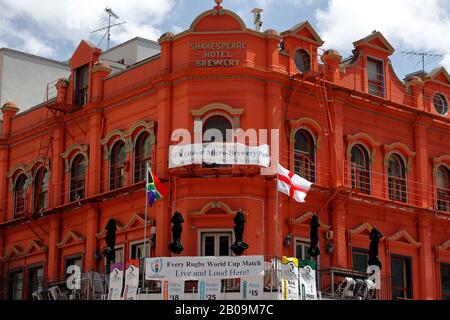 Architectural features of a building in the Auckland CBD, Auckland, New Zealand Stock Photo