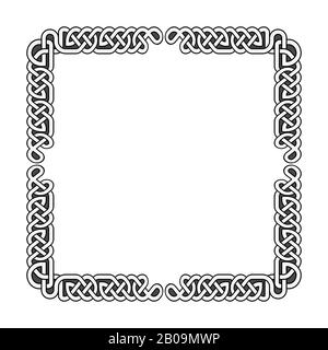 illuminated manuscript borders black and white celtic knot