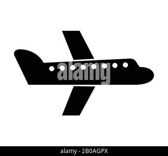 airplane icon illustrated in vector on white background Stock Vector ...