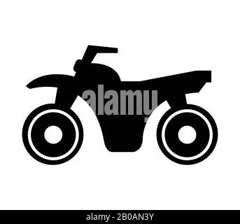 motorcycle icon illustrated in vector on white background Stock Vector