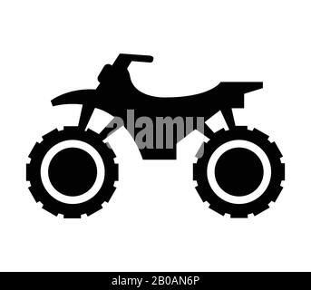 motorcycle icon illustrated in vector on white background Stock Vector