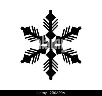 snowflake icon illustrated in vector on white background Stock Vector ...