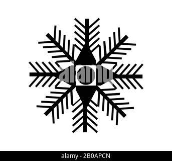 snowflake icon illustrated in vector on white background Stock Vector ...